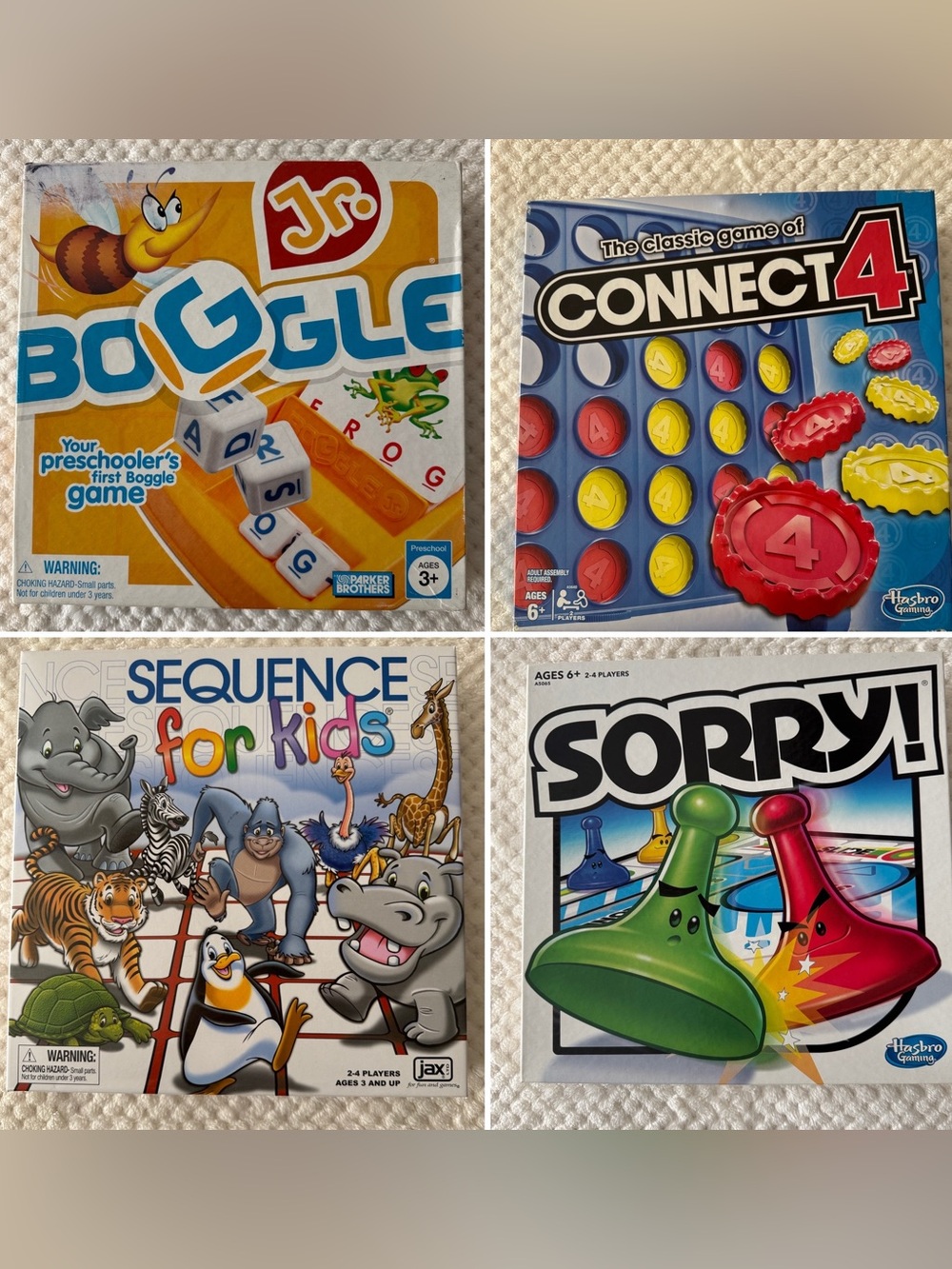 🎲 🆕 Bundle of 4 Family Games – 3 New Open Box + 1 Gently Used